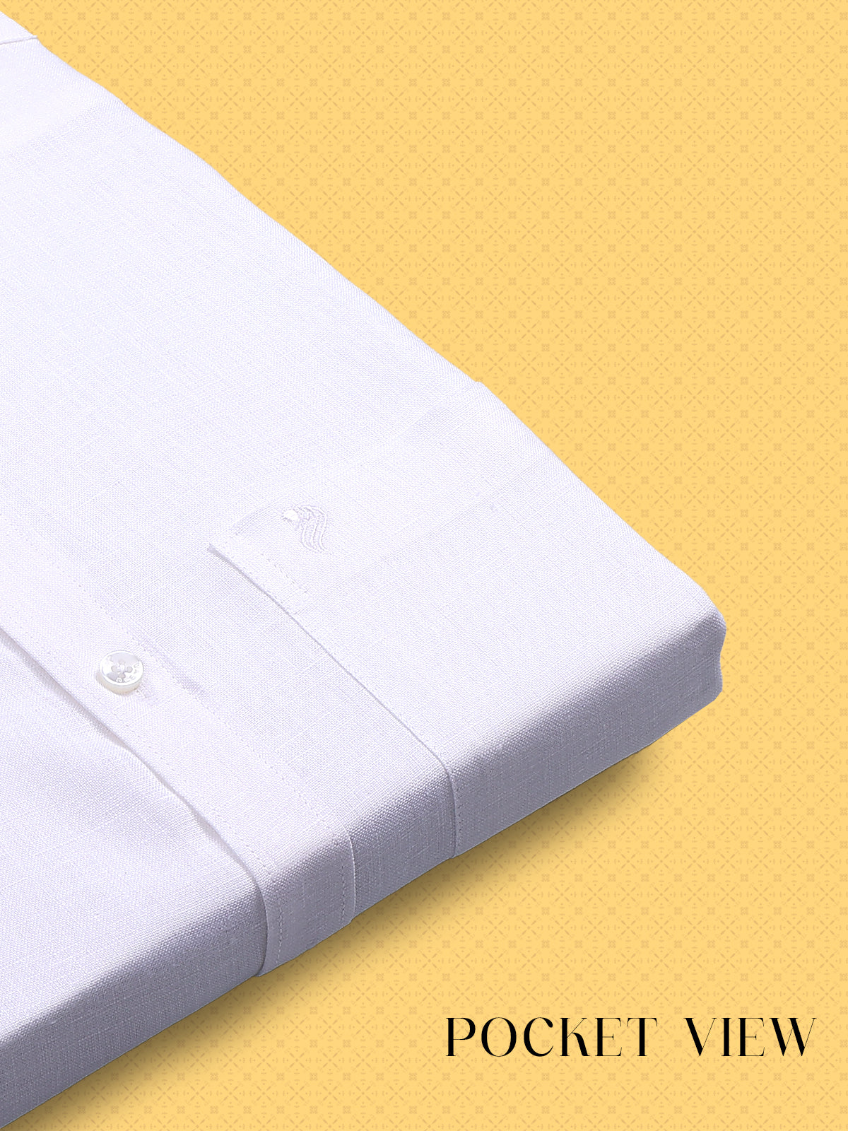 100% Pure Linen White Slim Fit Shirt