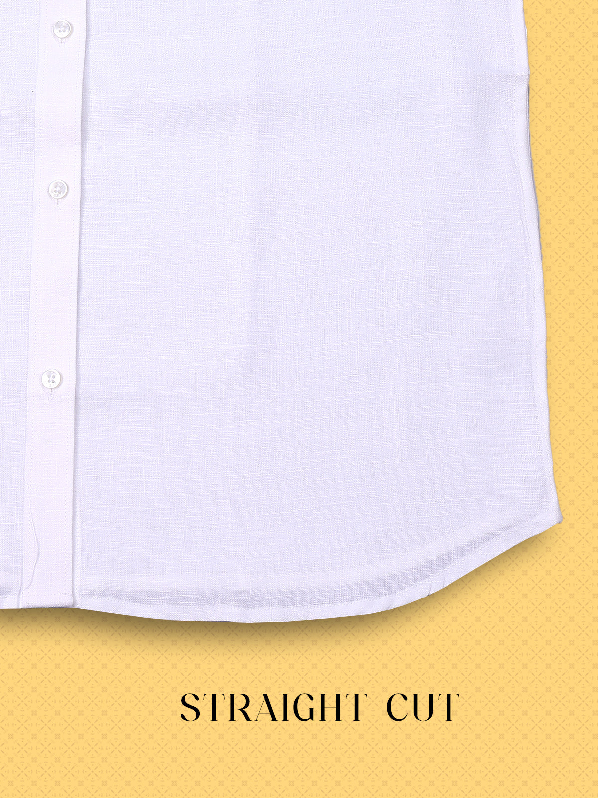 100% Pure Linen White Slim Fit Shirt