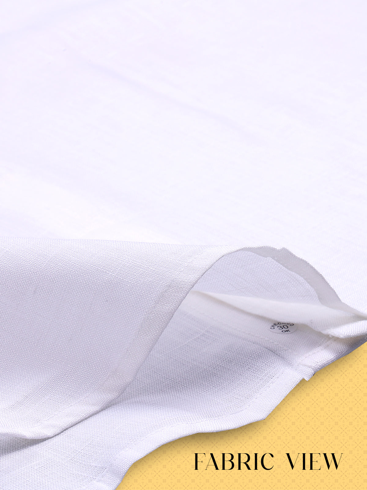 100% Pure Linen White Slim Fit Shirt