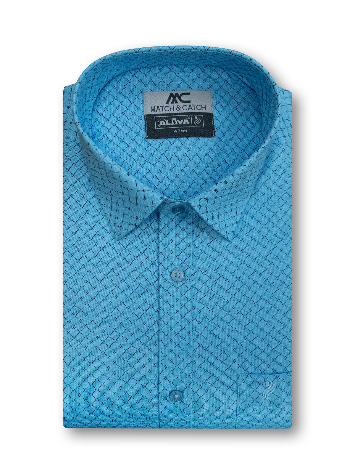 fountain blue colour shirt