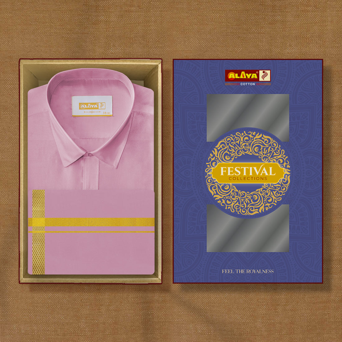 Hasana Silk Shirt and Dhoti Set - Pink