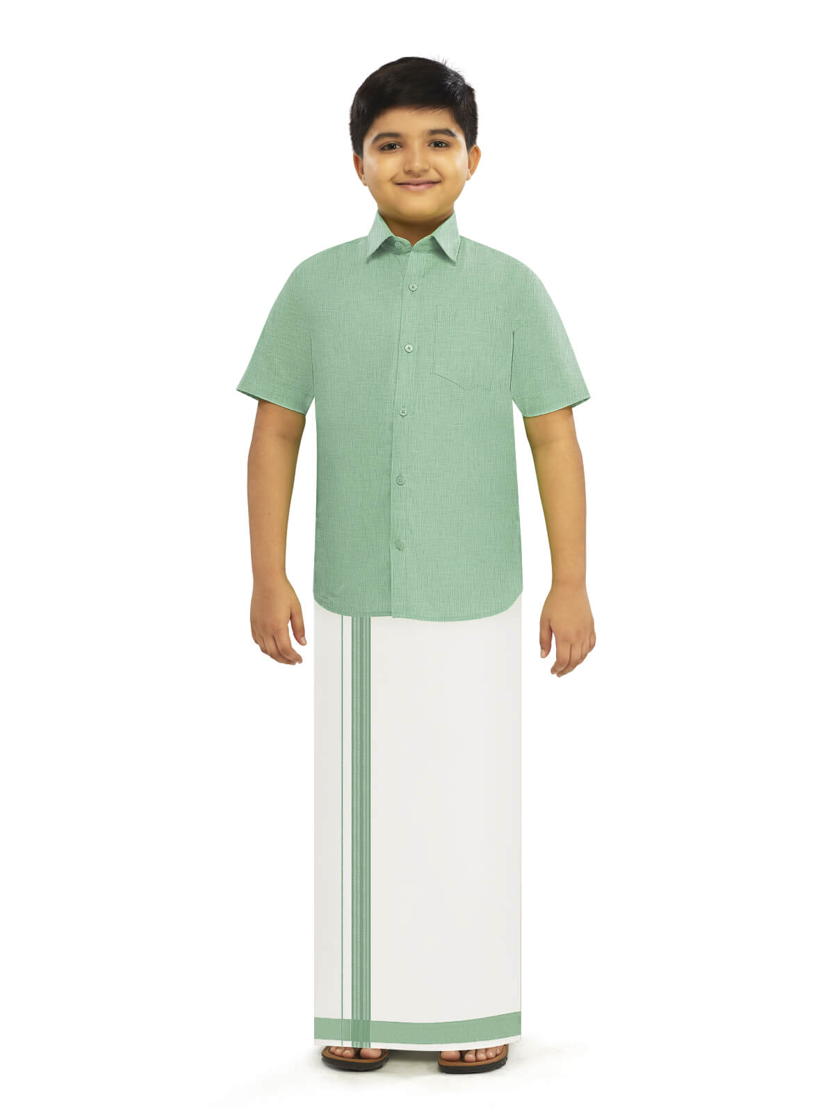 Alaya Cotton Readymade Fancy Dhoti & Shirt Set