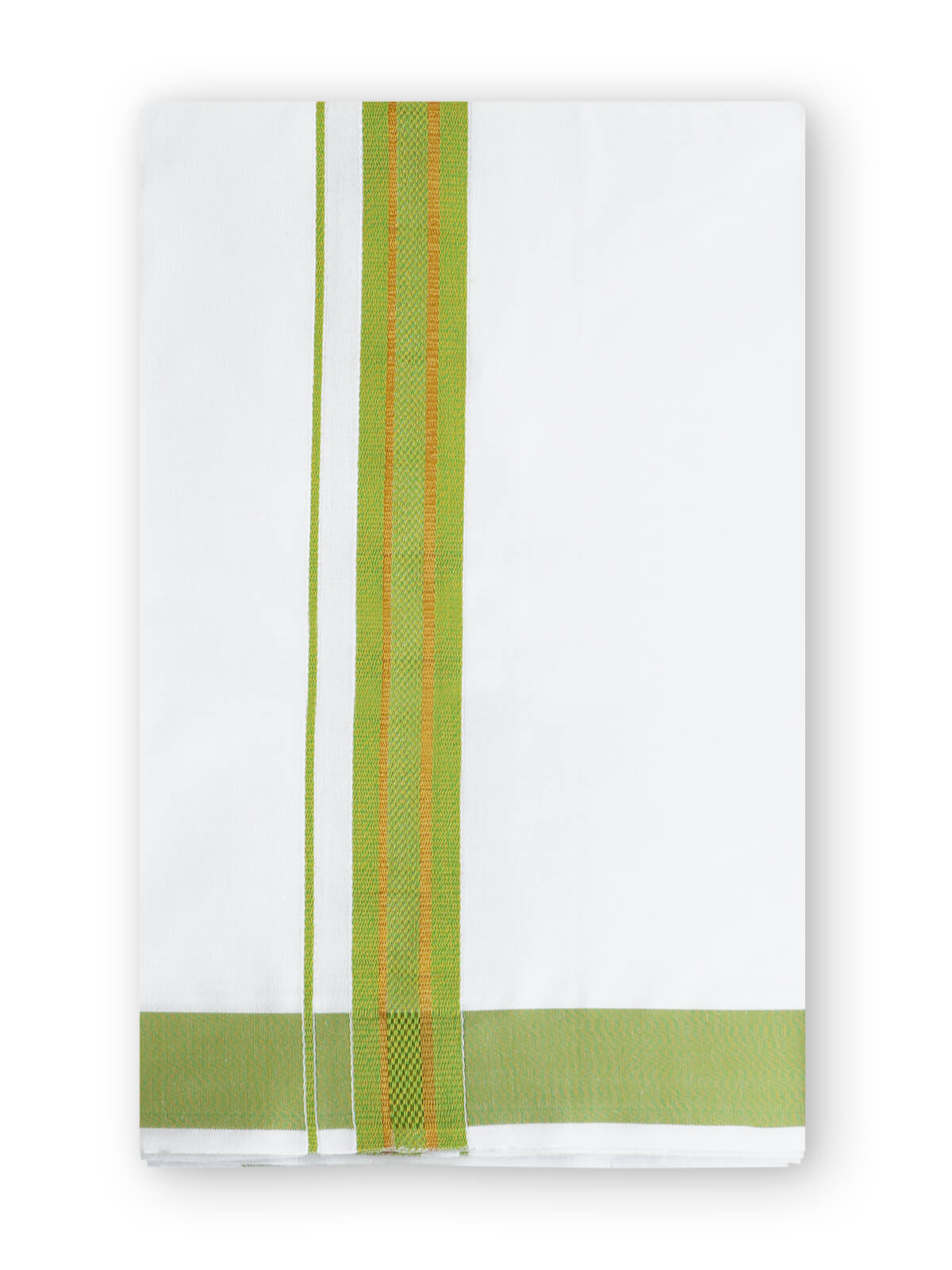 Colour Shirts & Fancy Border Dhoti - Green