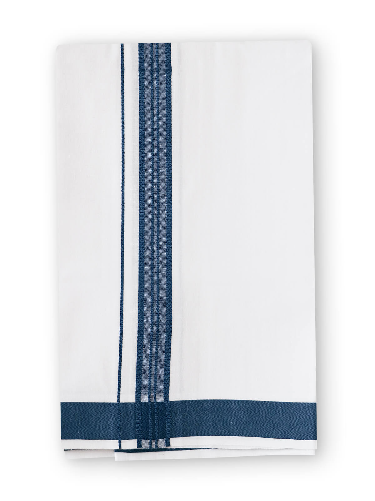 Colour Shirts & Fancy Border Dhoti - Navy