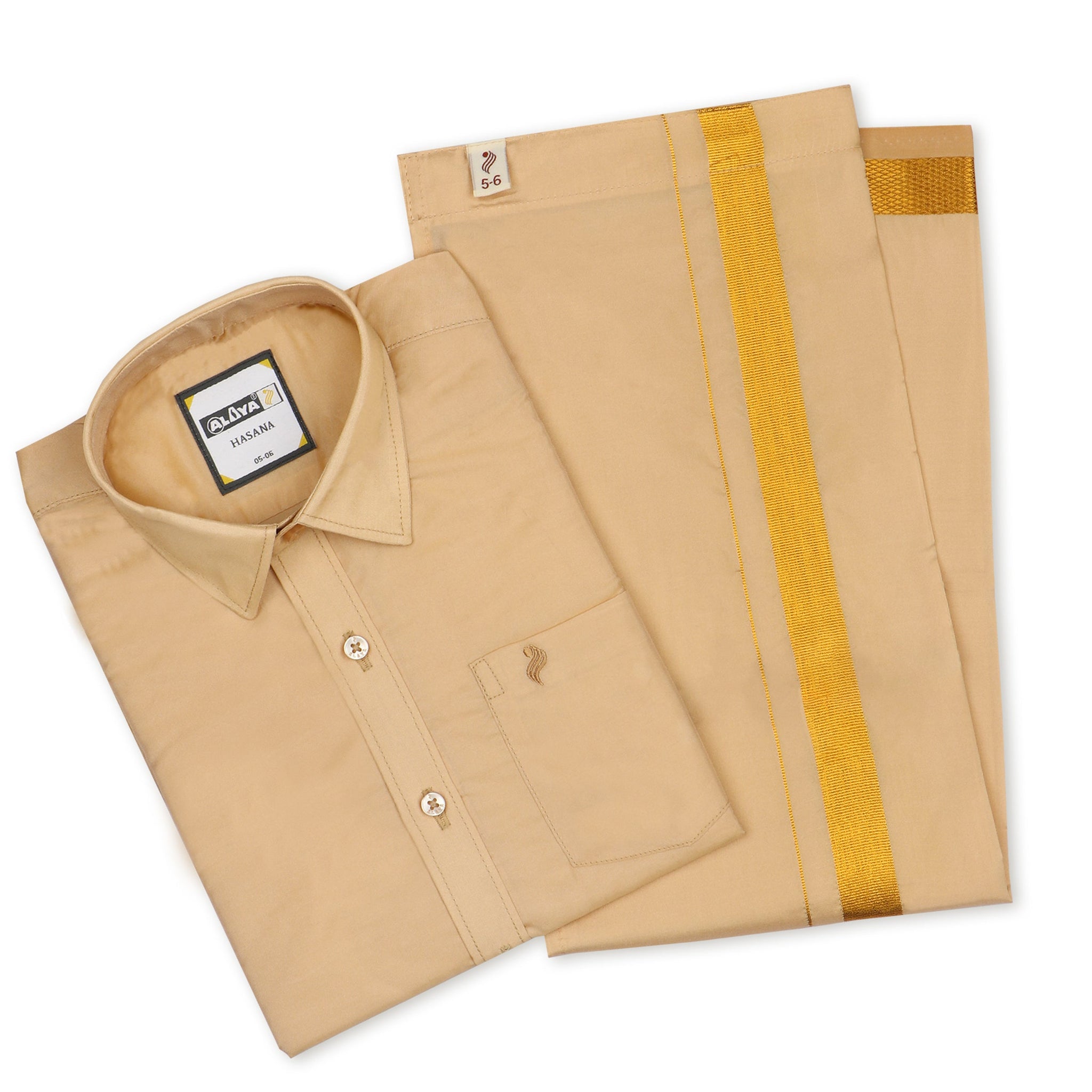 Hasana Junior Dhoti & Shirt Combo