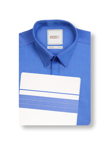 Blue Color Matching Dhoti Shirt Set