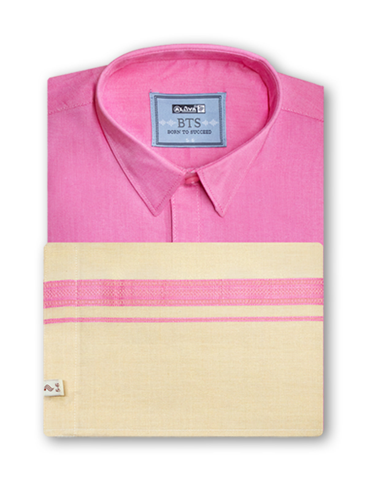 Shop BTS Kids Readymade Tissue Dhoti and Shirt Combo Online