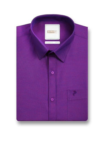 purple shirt