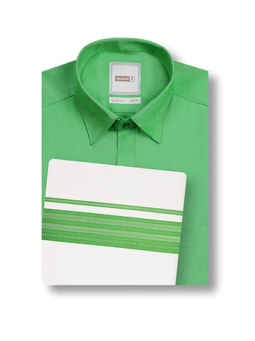 Shop Green Colour Matching Dhoti and Shirt Set Online