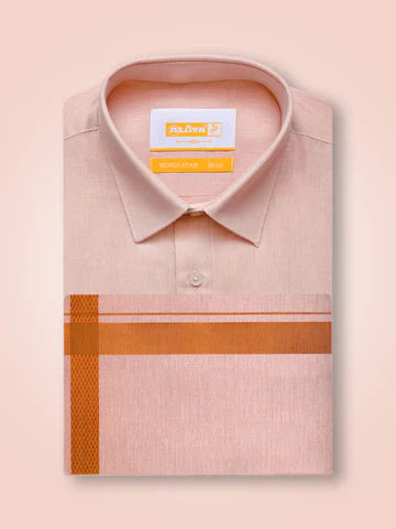 Shop Father and Son Matching Tissue Dhoti and Shirt Combo Online