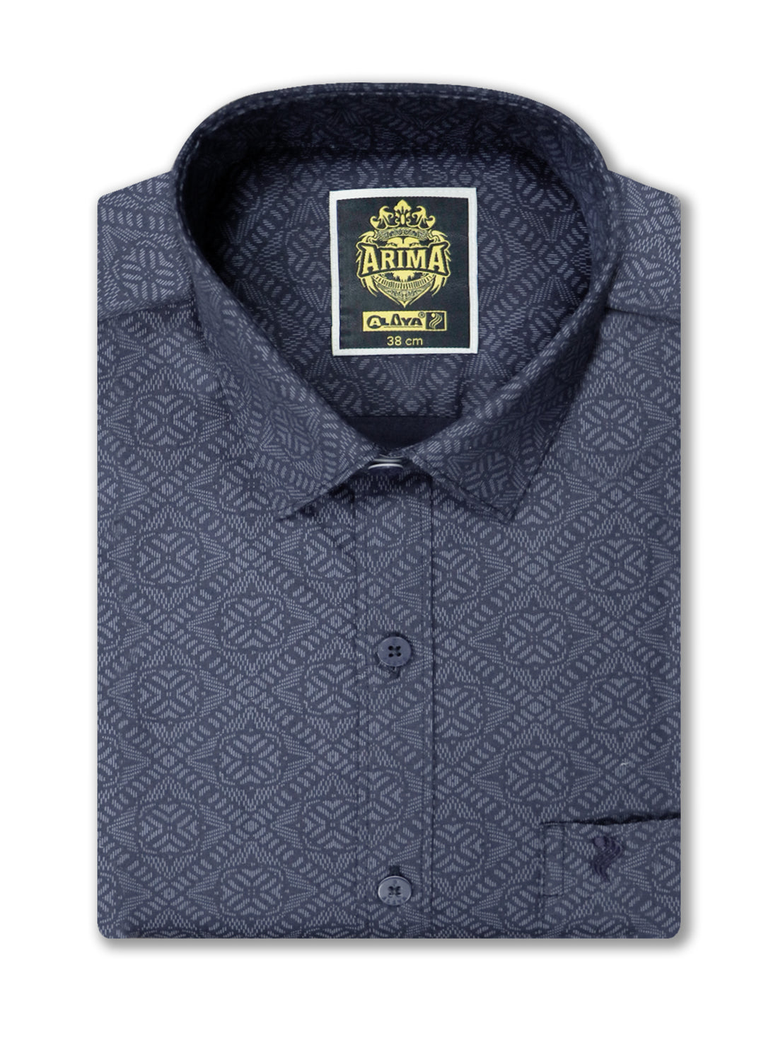 Arima Printed Color Shirt & Dhoti Combo - Dolphin Grey