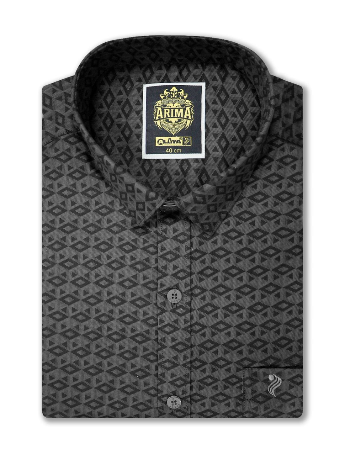 Arima Printed Color Shirt & Dhoti Combo - Dove Grey