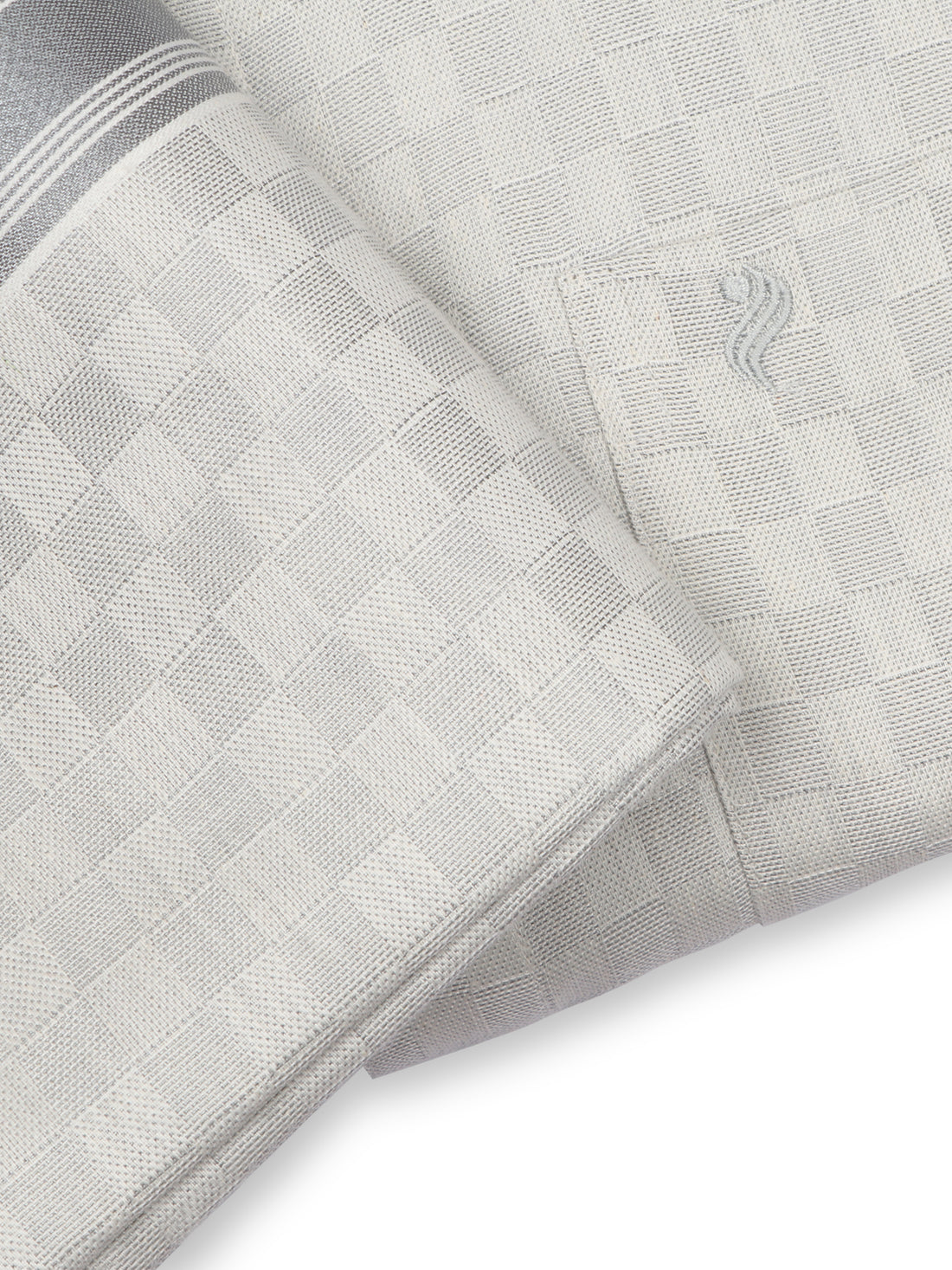 Royal Celebrations Twin Combo Shirt & Dhoti - Cool grey