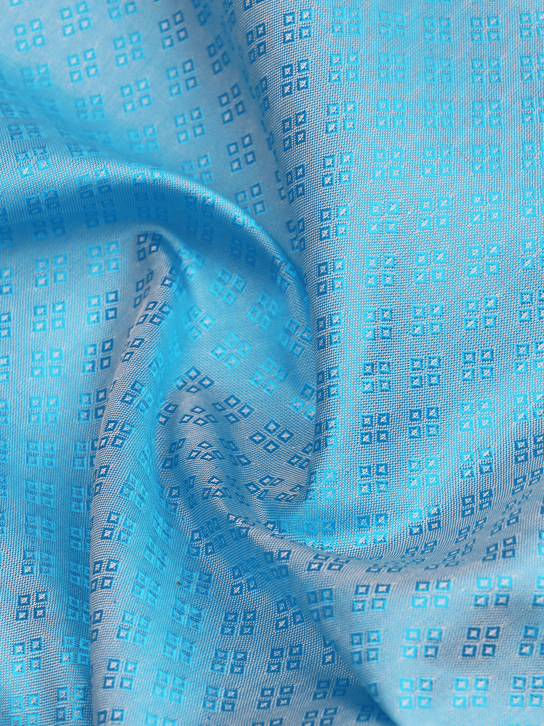 Navodhaya Dhoti & Shirt Combo - Teal Blue