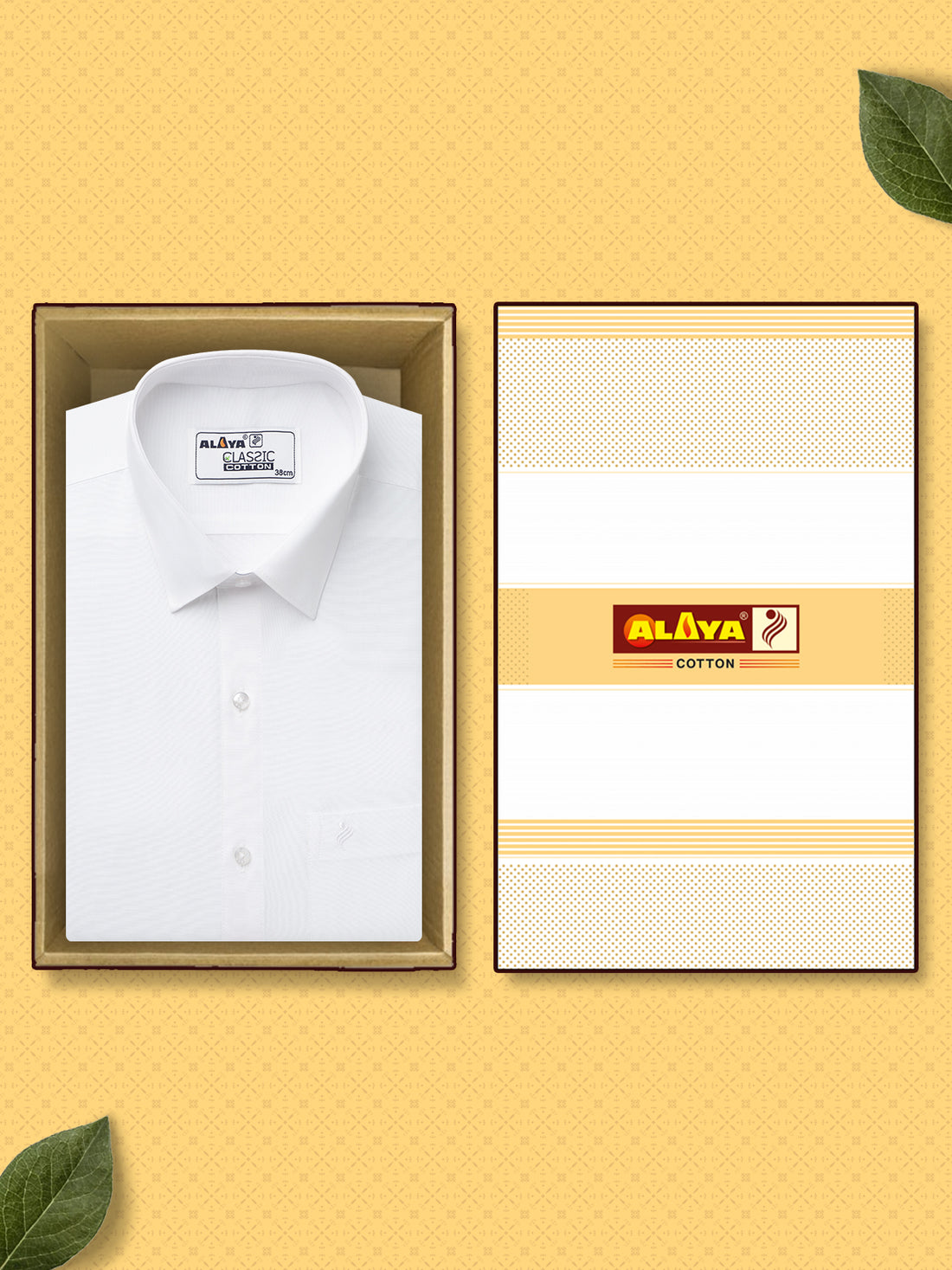 100% Cotton White Shirt alaya cotton