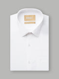 Culture Trendy  Peral White Shirt & Gold Jari Velcro Dhoti 2.0 Mtr ( Pocket Dhoti )