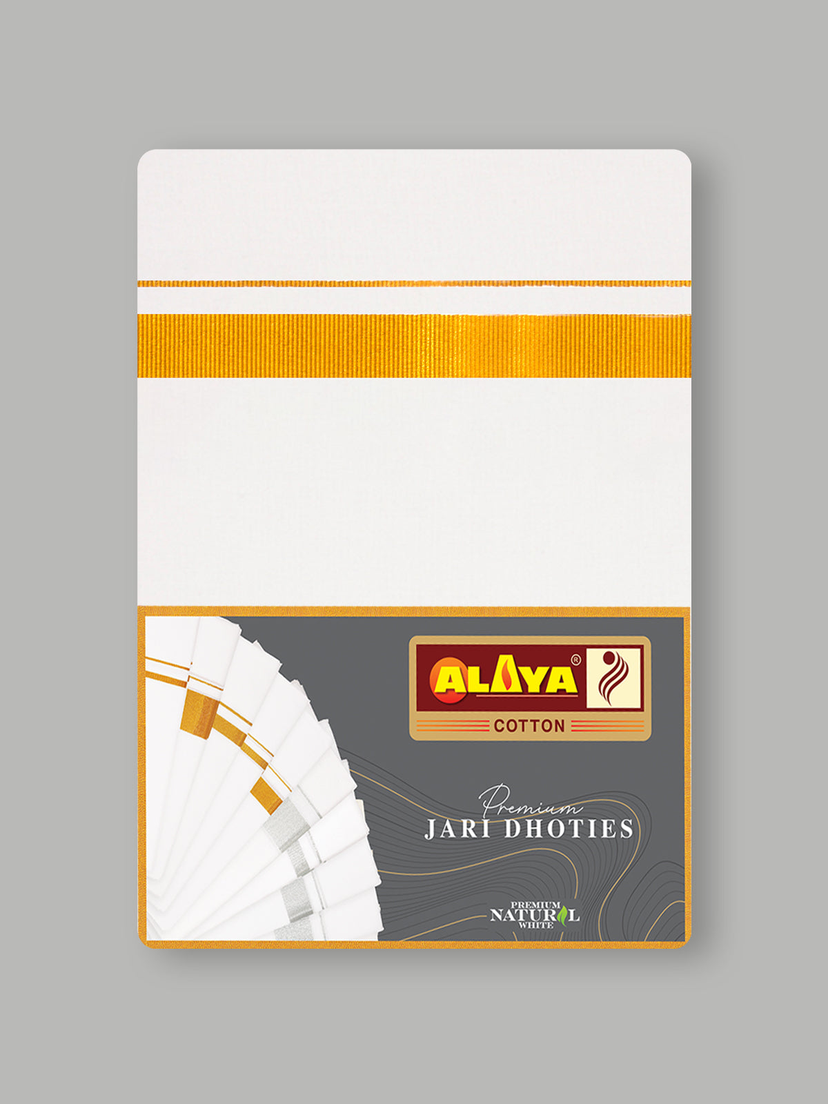Rajalaya White Shirt & Gold Jari Border Dhoti 2.0 Mtr