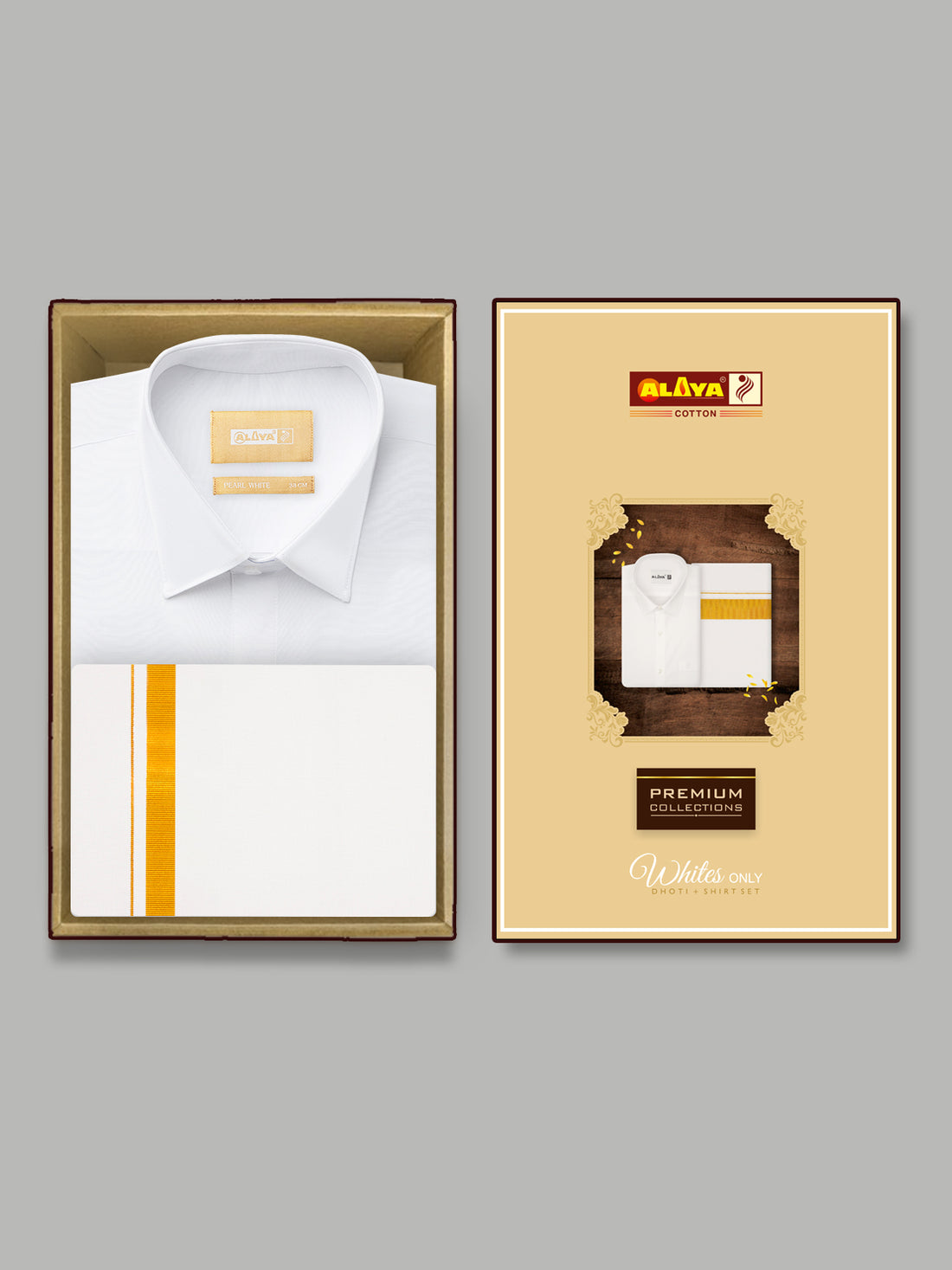 Alaya Cotton_White Shirt & Dhoti