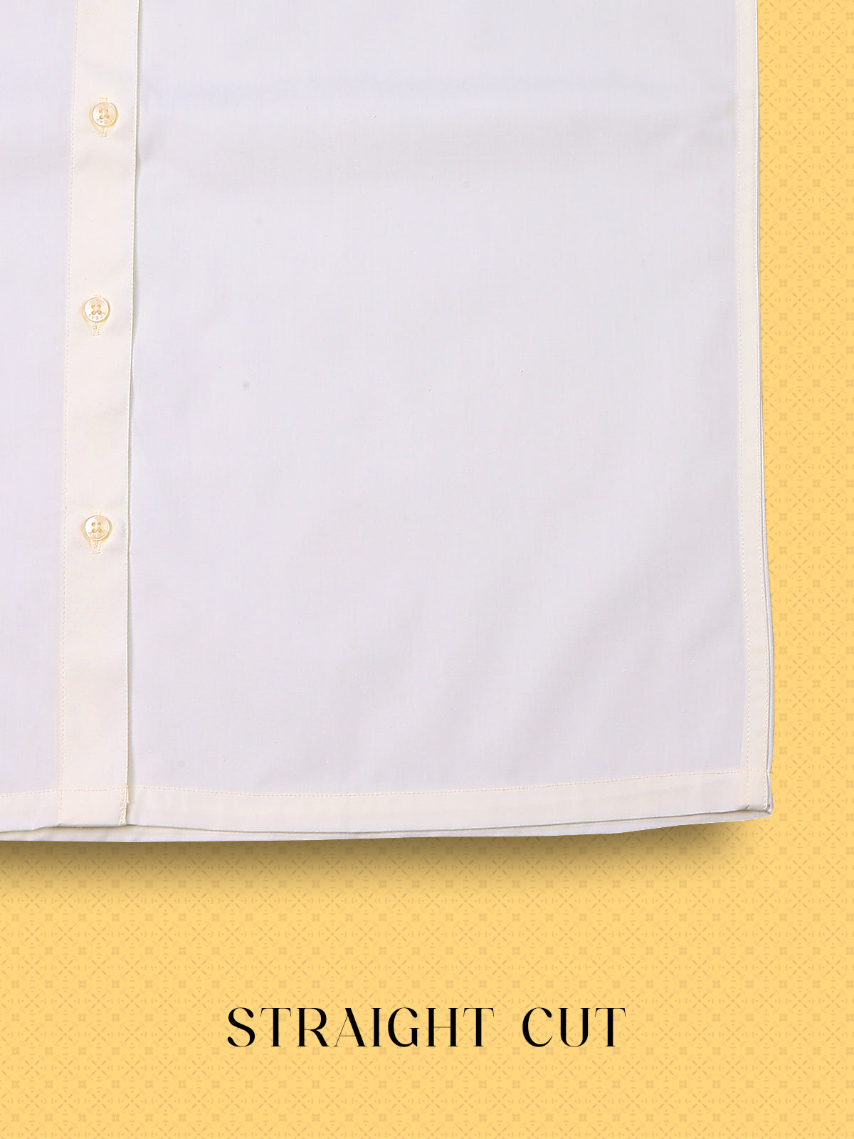 Ashirwad Cream Wedding Shirt For Men - Regular Fit