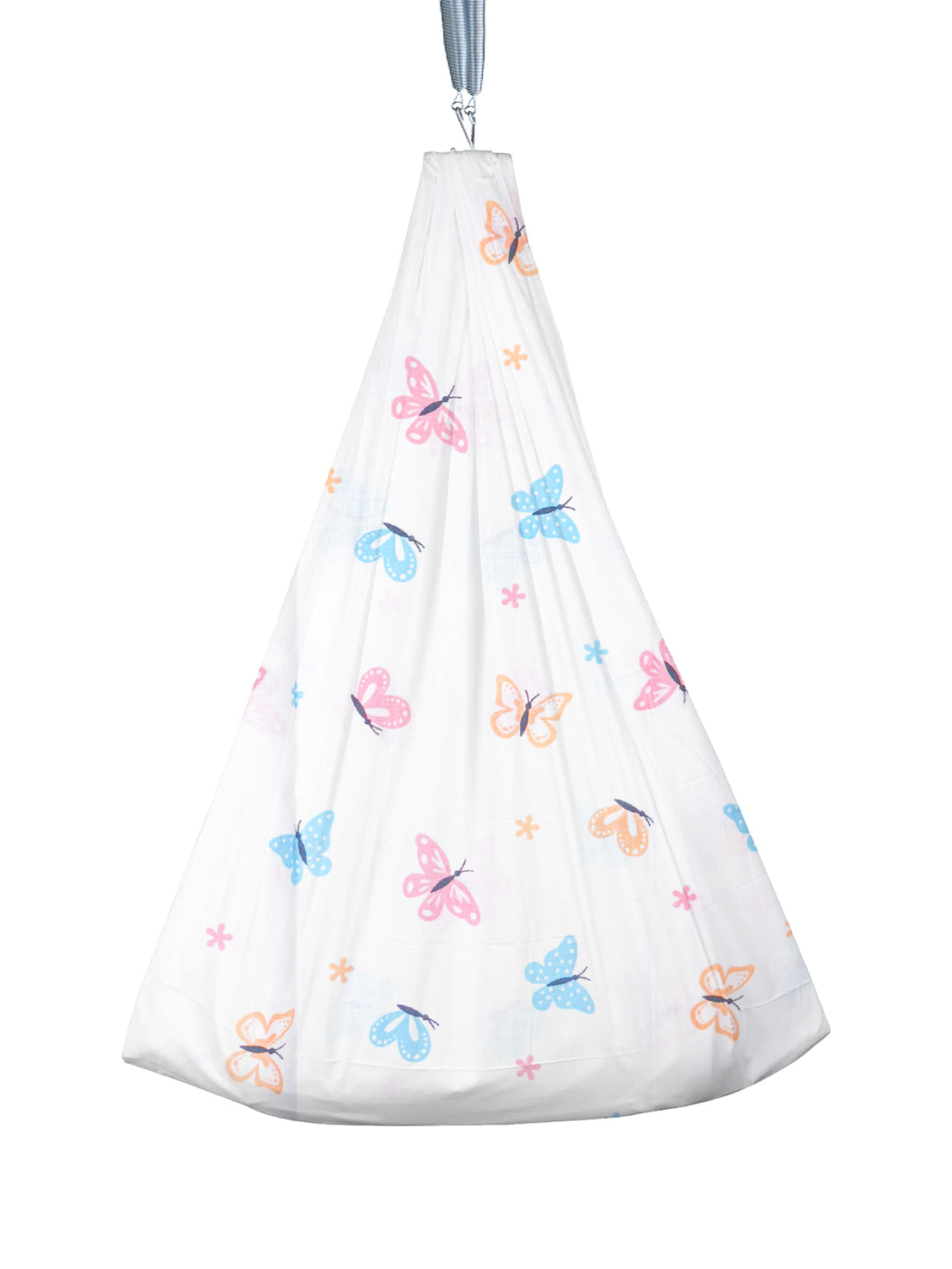Baby Cradle cloth Soft Cotton White Print - 1