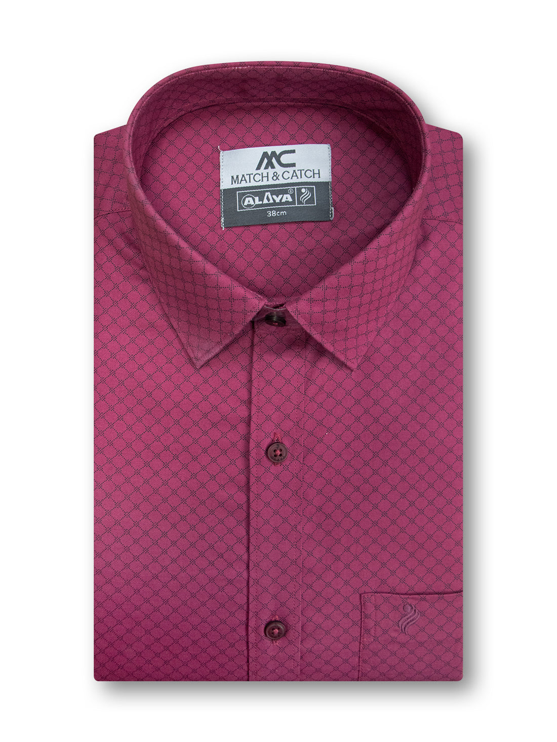 MC Neo Printed Color Shirt & Dhoti Combo - Rich Maroon