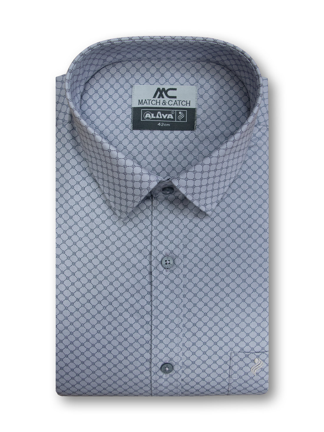 MC Neo Printed Color Shirt & Dhoti Combo - Cool Grey
