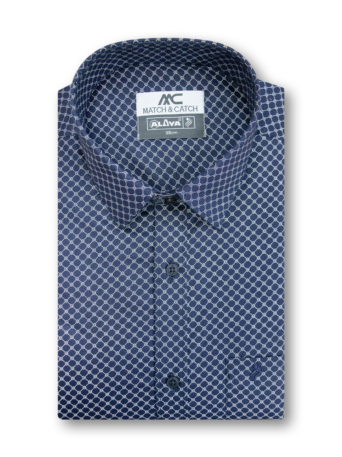 MC Neo Printed Color Shirt & Dhoti Combo - Dark Grey Blue