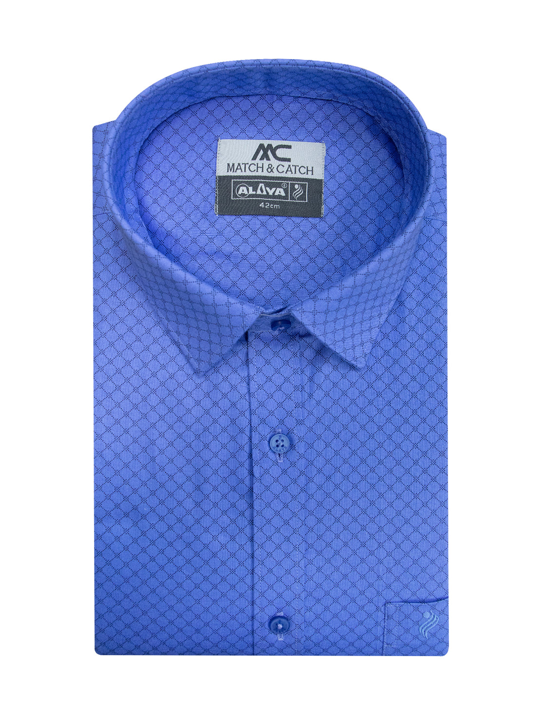 MC Neo Printed Color Shirt & Dhoti Combo - Soft Blue