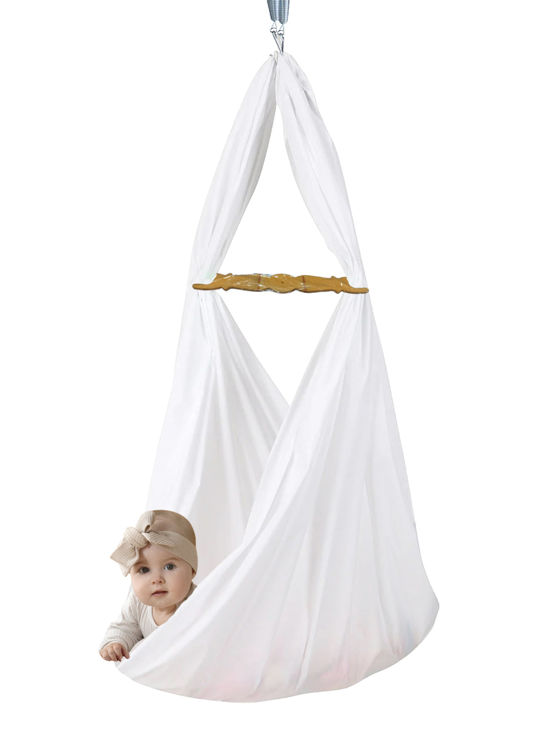 Soft Cotton White Plain Cradle cloth For Kids (3.00 Meter)