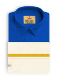 Veera Soora Kids Readymade Dhoti & Shirt Set - Malibu Blue