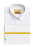 alaya kids shirts Kids Readymade Dhoti & Shirt Set - White