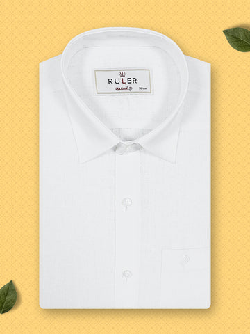 Ruler Mixed Cotton Shirt - FT4 - Regular Fit