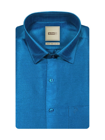 Silky Way Shirt for Men - Regular Fit - Blue