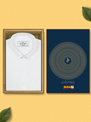 Ruler Mixed Cotton Shirt - FT4 - Regular Fit