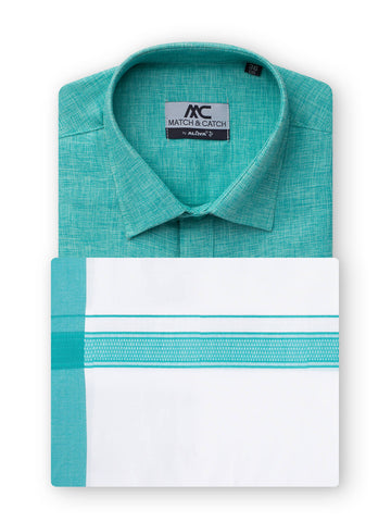 Match & Catch - Colour Shirts & Fancy Border Dhoti  - Capri