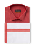 Premium Shirts & Fancy Dhoti  - Light Corel