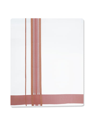 Royal Silicon Jari Fancy Border Dhoti - 2.0 Mtr
