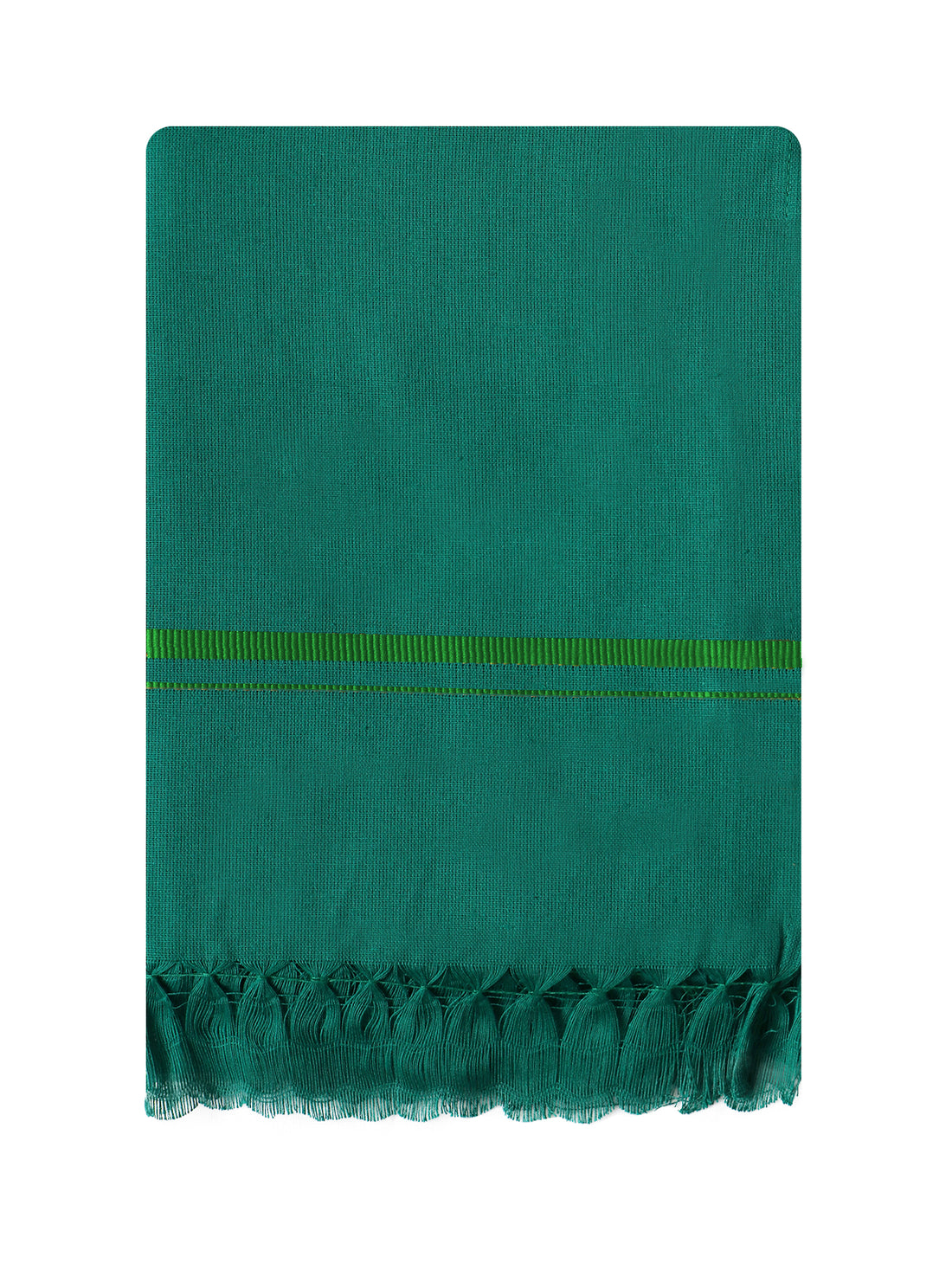 Om Muruga Temple Green Towel (85 x 150 cm) - Alaya Cotton