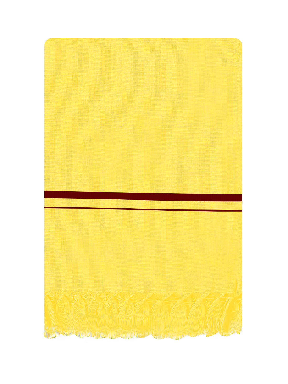Amman Temple Yellow Towel (85 x 150 cm) - Alaya Cotton