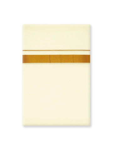 Royal Gift Cream Colour Gold Jari Cotton Plus Dhoti 3.80 Meter - 30K (0.75