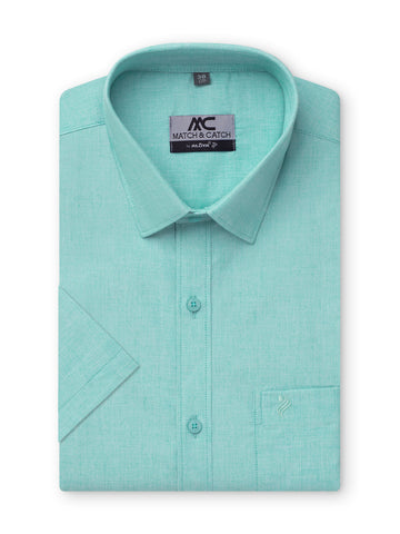 FilaFil Cotton Colour Shirt - Slim Fit - Tanager Turquoise