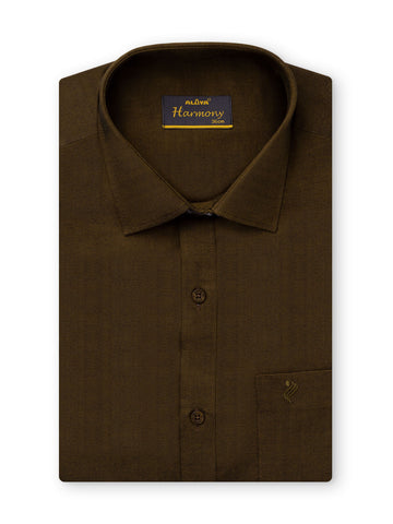 Harmony Premium Shirts & Fancy Dhoti  - Brown