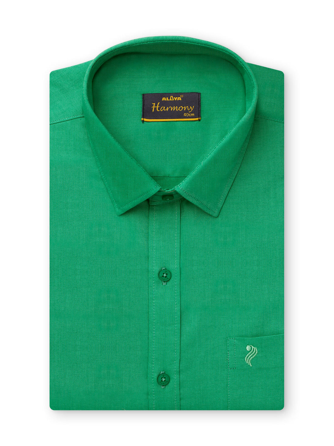 Slim Fit Cotton Shirt - Jade Green