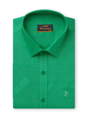 Harmony Slim Fit Cotton Shirt - Jade Green
