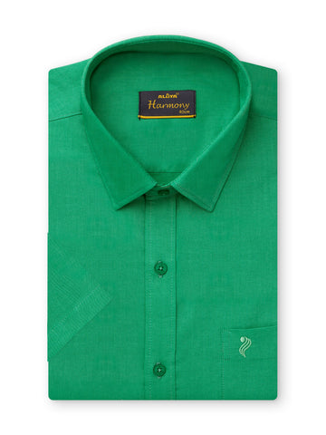 Harmony Slim Fit Cotton Shirt - Jade Green