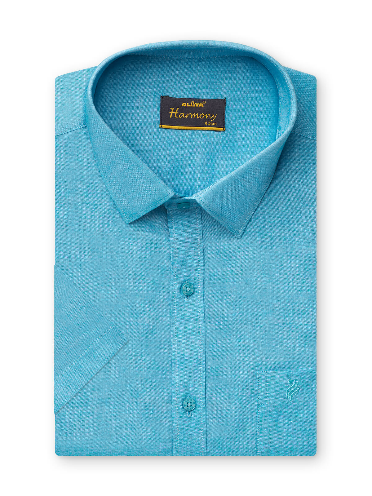 Slim Fit Cotton Shirt - Blue