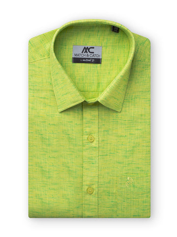 Match & Catch Colour Shirts & Fancy Border Dhoti  - Lime & Mint