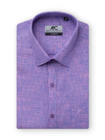 Match & Catch Colour Shirts & Fancy Border Dhoti  - Purple