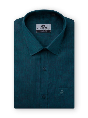 Match & Catch Colour Shirts & Fancy Border Dhoti  - Shaded Spruce