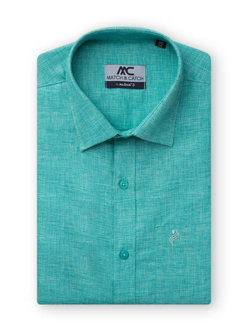 Match & Catch - Slim Fit Colour Shirt  - Capri